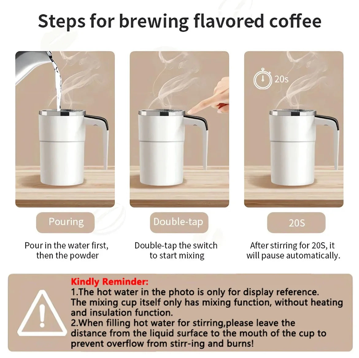 Mini Electric Coffee Self Mixing Mug