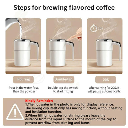 Mini Electric Coffee Self Mixing Mug